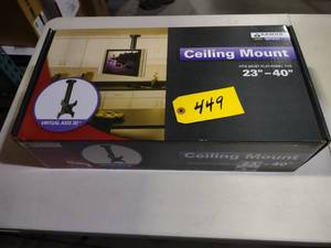 lot 449 image: Sanus TV Ceiling Mount...