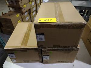 lot 457 image: (3) Strong In-Wall Enclosures...