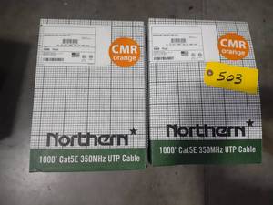 lot 503 image: (2) Cat 5E Wire, 1000 Rolls...