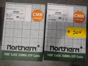 lot 504 image: (2) Cat 5E Wire, 1000 Rolls...