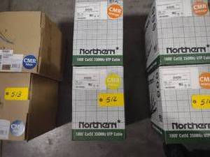 lot 512 image: (2) Cat 5E Wire, 1000 Rolls...