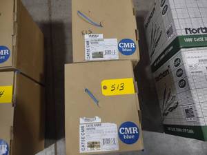 lot 513 image: (2) Cat 5E Wire, 1000 Rolls...