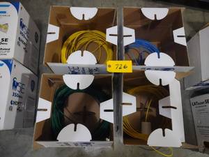 lot 726 image: (4) Cat 5E Wire, Partial Rolls...