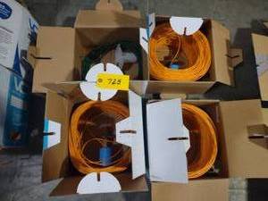 lot 728 image: (4) Cat 5E Wire, Partial Rolls...