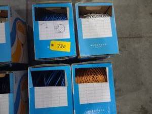 lot 730 image: (4) Cat 5E Wire, Partial Rolls...