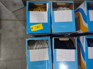 lot 731 image: (4) Cat 5E Wire, Partial Rolls...