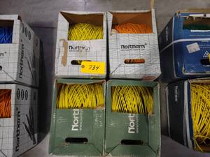 lot 734 image: (4) Cat 5E Wire, Partial Rolls...