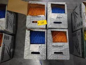 lot 735 image: (4) Cat 5E Wire, Partial Rolls...