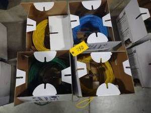 lot 738 image: (4) Cat 5E Wire, Partial Rolls...