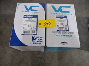 lot 540 image: (2) Cat 5E Wire 1000 Rolls...