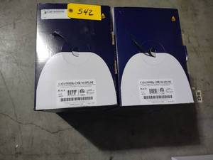 lot 542 image: (2) Cat 6 Wire 1000 Rolls...