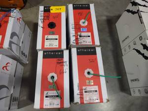lot 749 image: (4) Cat 6 Wire, Partial Rolls...
