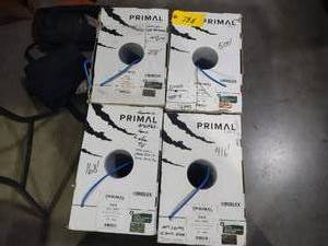 lot 758 image: (4) Cat 6 Wire, Partial Rolls...