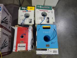 lot 759 image: (4) Cat 6 Wire, Partial Rolls...
