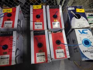 lot 761 image: (4) Cat 6 Wire, Partial Rolls...