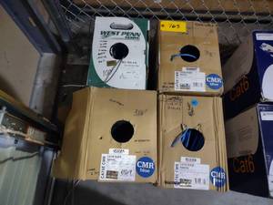 lot 765 image: (4) Cat 6 Wire, Partial Rolls...