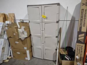 lot 638 image: Rubbermaid Cabinet, 36x18x72...