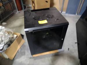 lot 669 image: OmniMount 10U Wall Mount AV Rack, N...