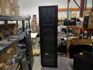 lot 671 image: Sanus 8 Rolling AV Rack, Used...