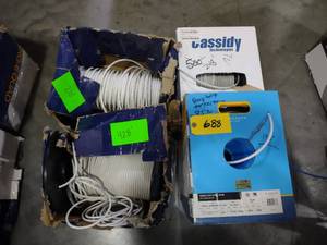 lot 688 image: (4) Partial Rolls RG6 Wire...