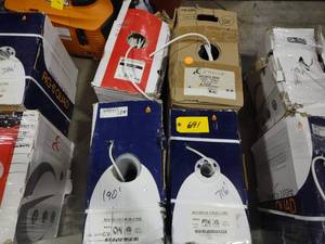 lot 691 image: (4) Partial Rolls RG6 Wire...