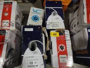 lot 692 image: (4) Partial Rolls RG6 Wire...
