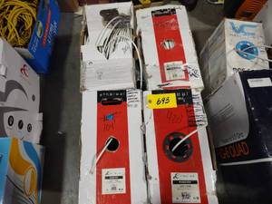 lot 693 image: (4) Partial Rolls RG6 Wire...
