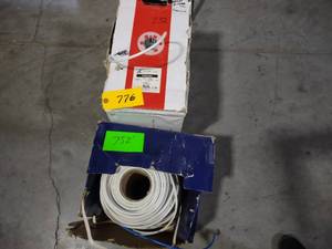 lot 776 image: (2) RG6 Wire, Partial Rolls...