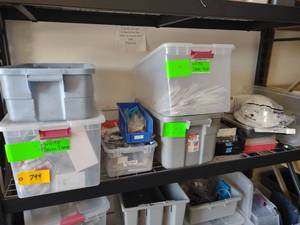 lot 799 image: Contents of Shelf Including Trim Pl...