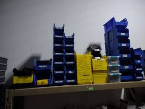 lot 801 image: Contents of Shelf Including Poly Bi...