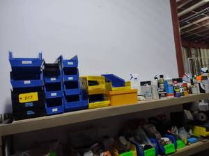 lot 805 image: Contents of Shelf Including Poly bi...