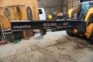 Wood Chuck Model 3000 Skid Loader Heavy Duty Log Splitting Attachment