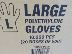 lot 7 image: Case of 10,000 Size Large Polyethyl...