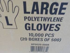 lot 8 image: Case of 10,000 Size Large Polyethyl...