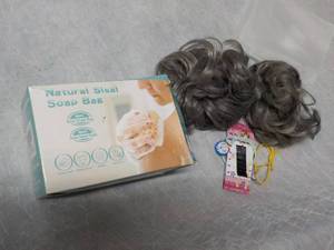 lot 36 image: Hair Pieces, Natural Sisal Soap Bar...