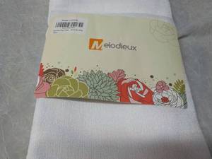 lot 44 image: 1 pair Melodieux White Semi-sheer 5...