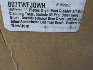lot 99 image: Holikme 11 pc Dryer Vent Cleaner Ki...