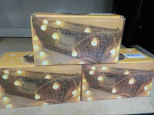 lot 165 image: 3 Battery Operated LED Globe Party ...