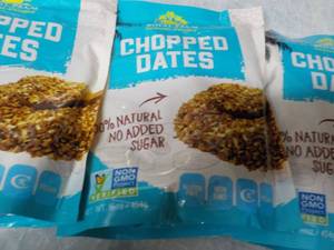lot 181 image: 3 pkgs Royal Palm Chopped Dates...
