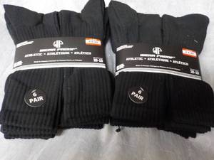 lot 202 image: 12 pair black Wear Proof Athletic S...