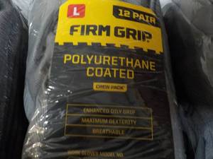 lot 204 image: 36 pair size Large Firm Grip Polyur...