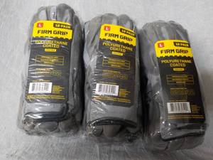 lot 205 image: 36 pair size Large Firm Grip Polyur...