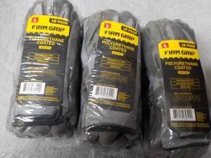 lot 209 image: 36 pair size Large Firm Grip Polyur...