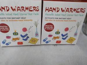 lot 229 image: 2 Reusable Hand Warmers Heat Packs...