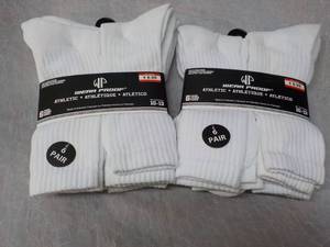 lot 237 image: 12 pair White Wear Proof Athletic S...