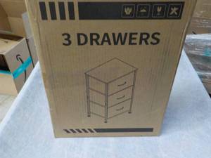 lot 245 image: 3 Drawer Cabinet - needs assembly...