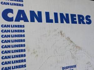 lot 249 image: Case of 250 Clear 33 Gallon Trash B...