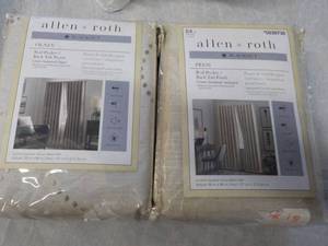 lot 273 image: 2 Allen and Roth 84 Blackout Panel...