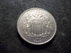 1866 Sheild Nickel