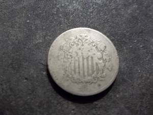 lot 25 image: 1868 Sheild Nickel